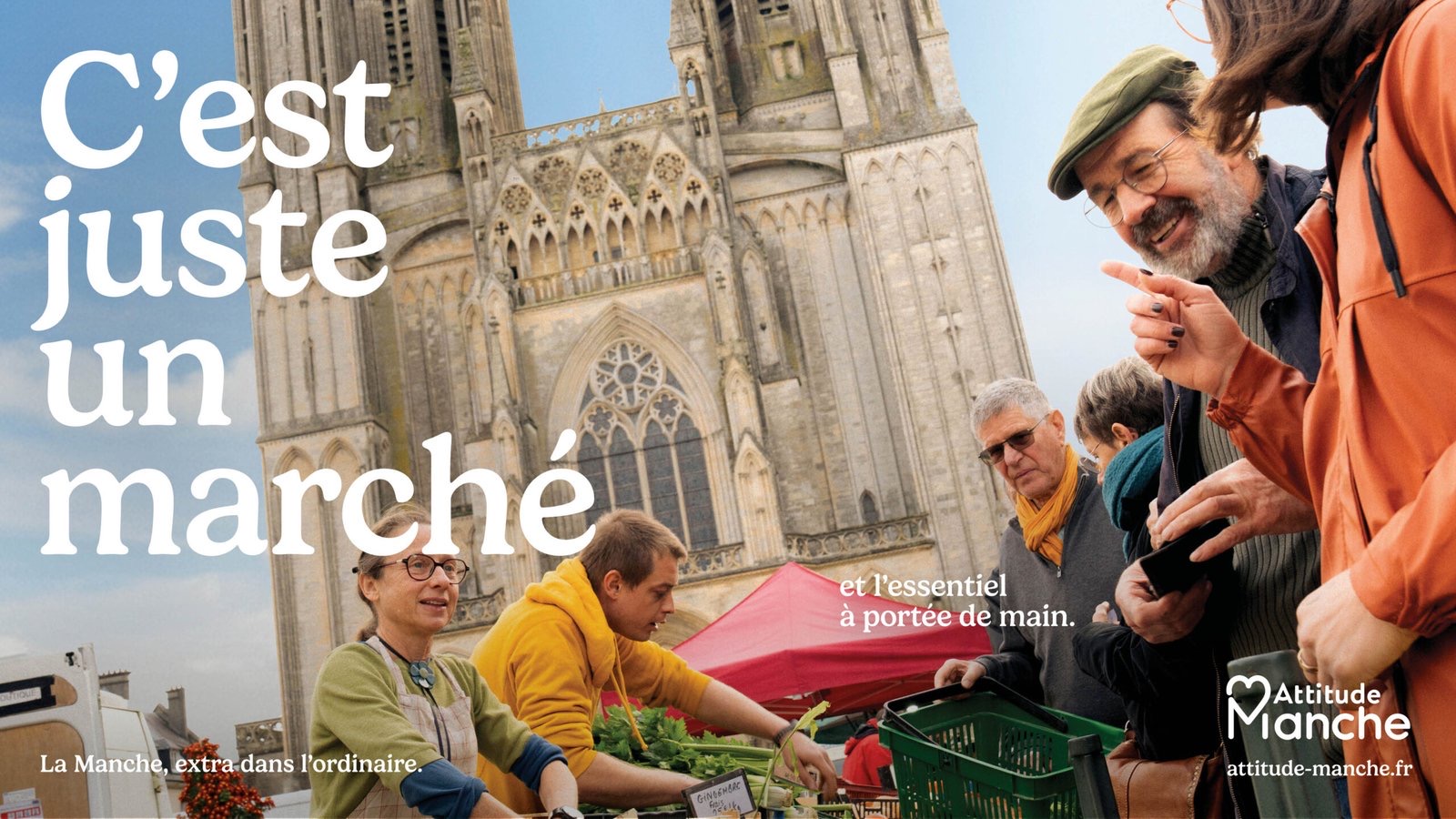 Poster « C'est juste un marché » from the Ordinarily Extraordinary campaign