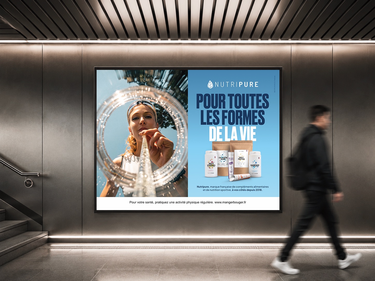 Affichage métro — vision depuis l'intérieur du produit